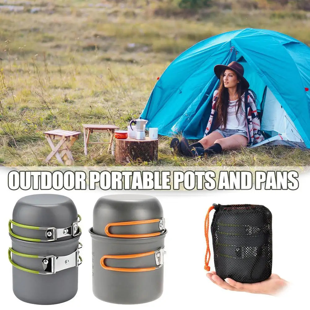 Ensemble de cuisine portable – idéal pour camping, rando, pique-nique et aventure