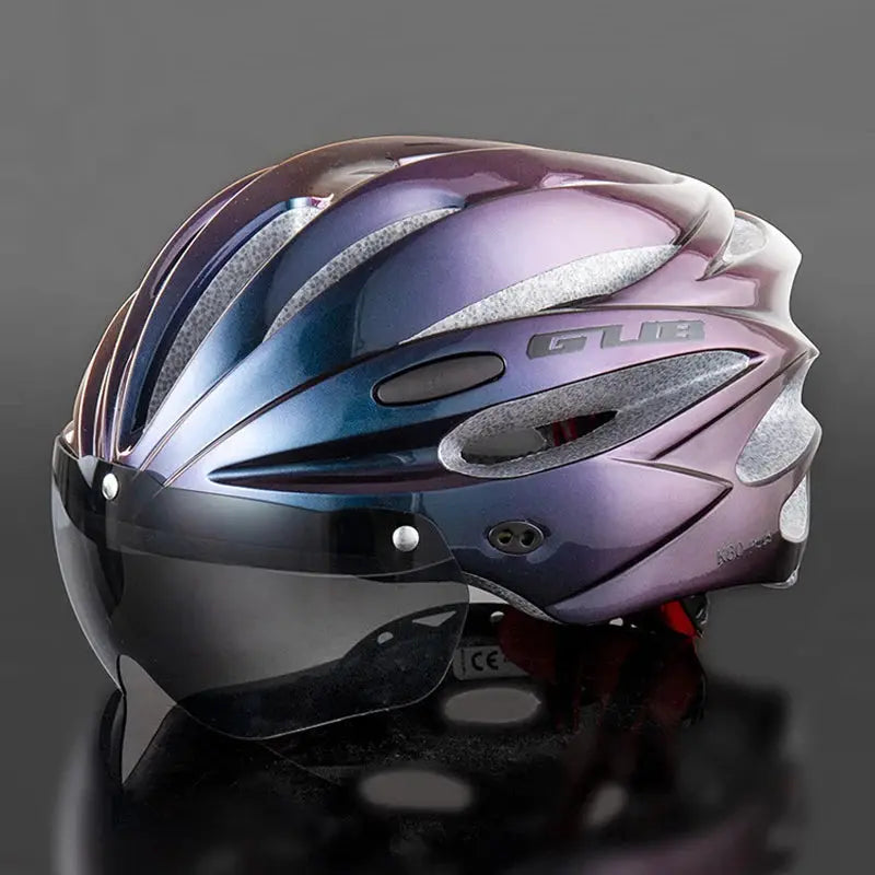 Casque de vélo avec lunettes magnétiques, coupe-vent SportMix