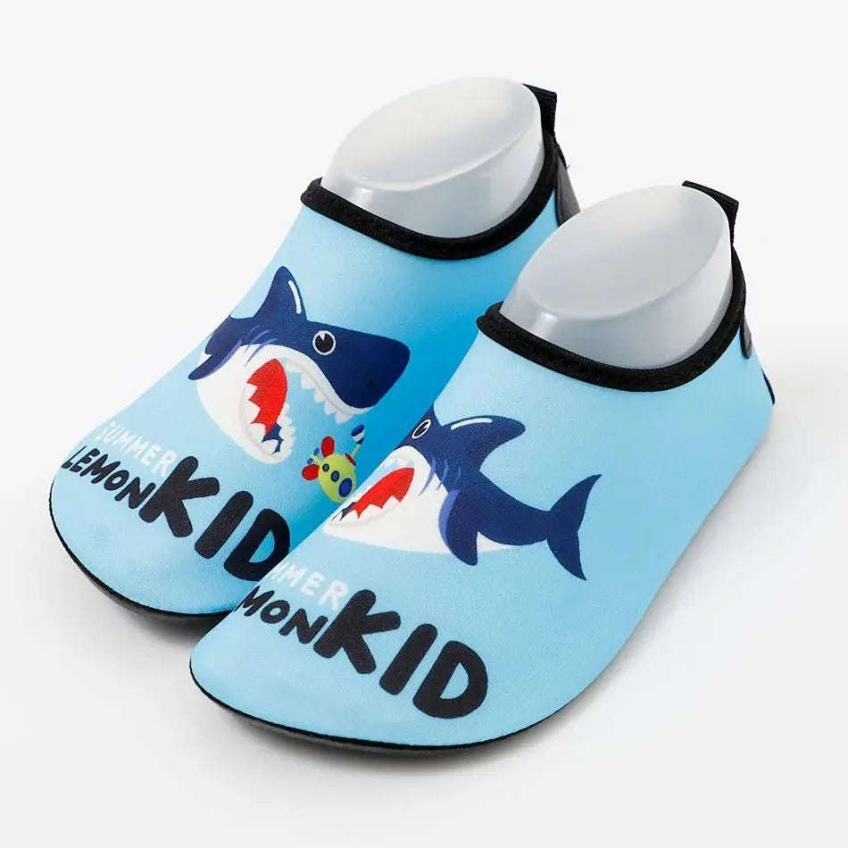 Chaussures de plage pour enfants, chaussures de parc aquatique imprimées, séchage rapide, semelle souple respirante