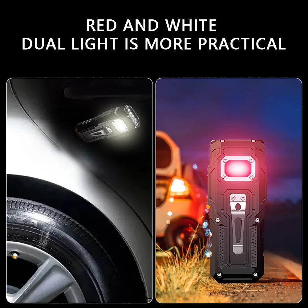 Lampe de poche 8 led ultra puissante avec base magnétique – idéal camping et urgences