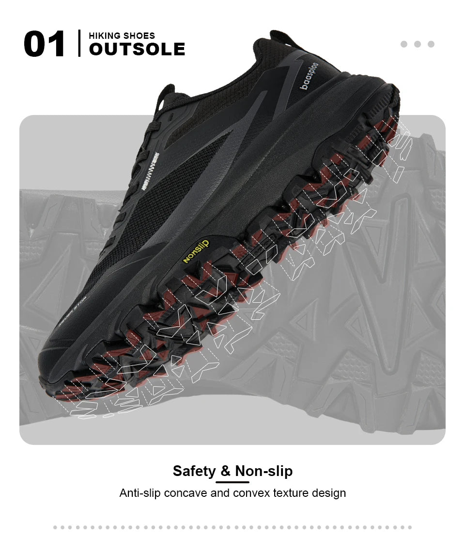 Chaussures de randonnée homme – respirantes, antidérapantes et robustes