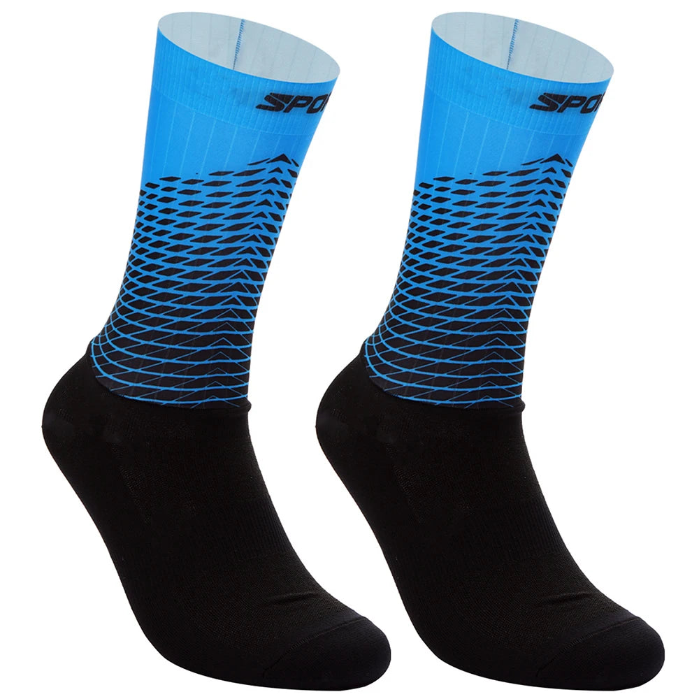 Chaussettes de sport de compression pour hommes et femmes, cyclisme
