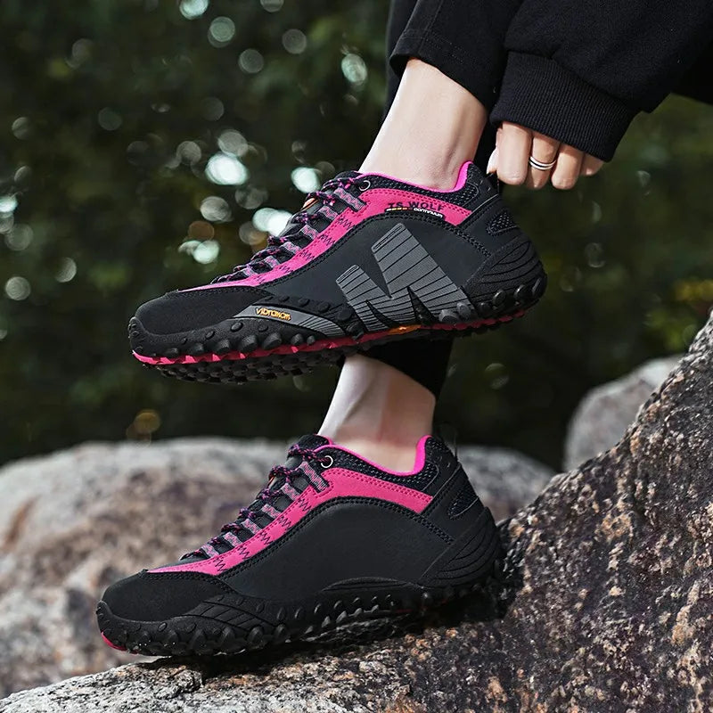 Chaussures de randonnée unisexes premium en cuir – robustes, confortables et durables