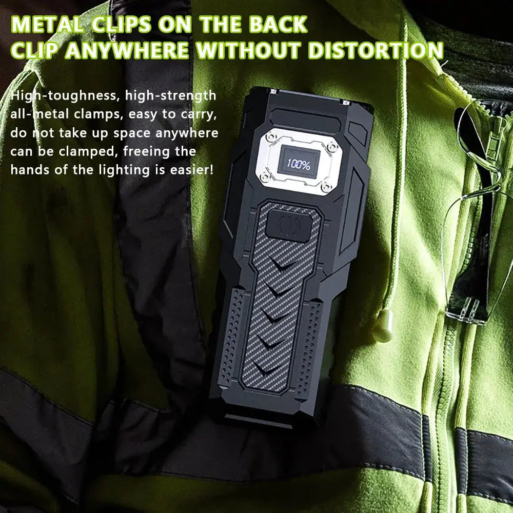 Lampe de poche 8 led ultra puissante avec base magnétique – idéal camping et urgences SportMix