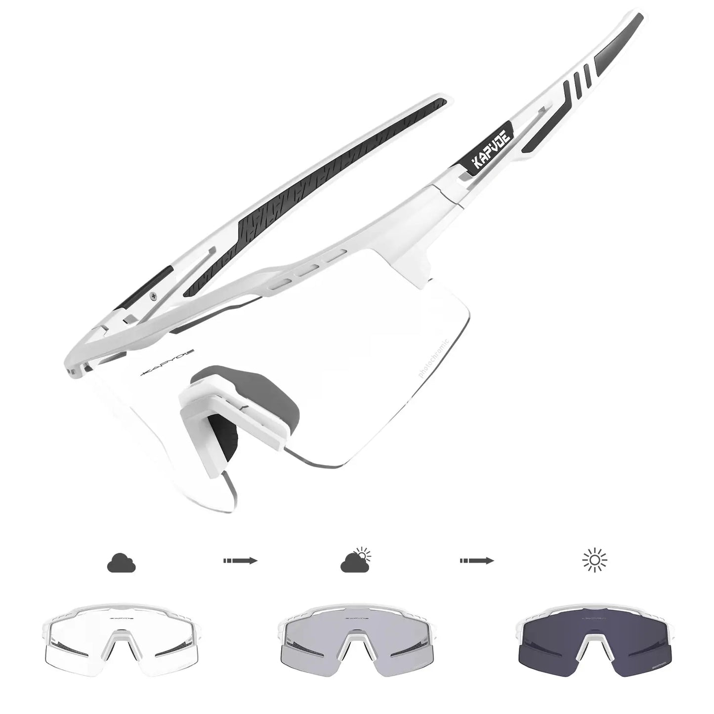Lunettes de soleil photochromiques, sport, cyclisme SportMix