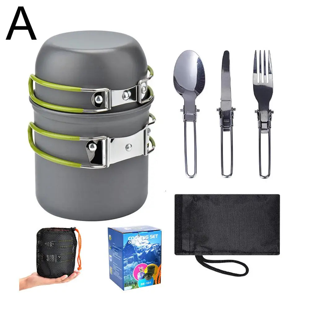 Ensemble de cuisine portable – idéal pour camping, rando, pique-nique et aventure