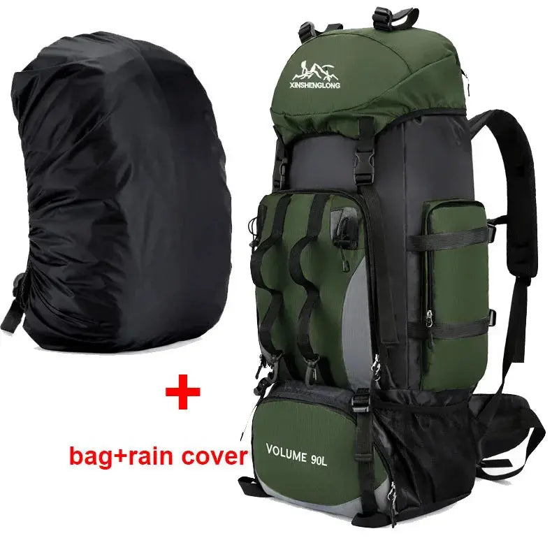 Sac de sport 90L étanche, résistant et imperméable, grande capacité pour randonnée, trekking et camping SportMix