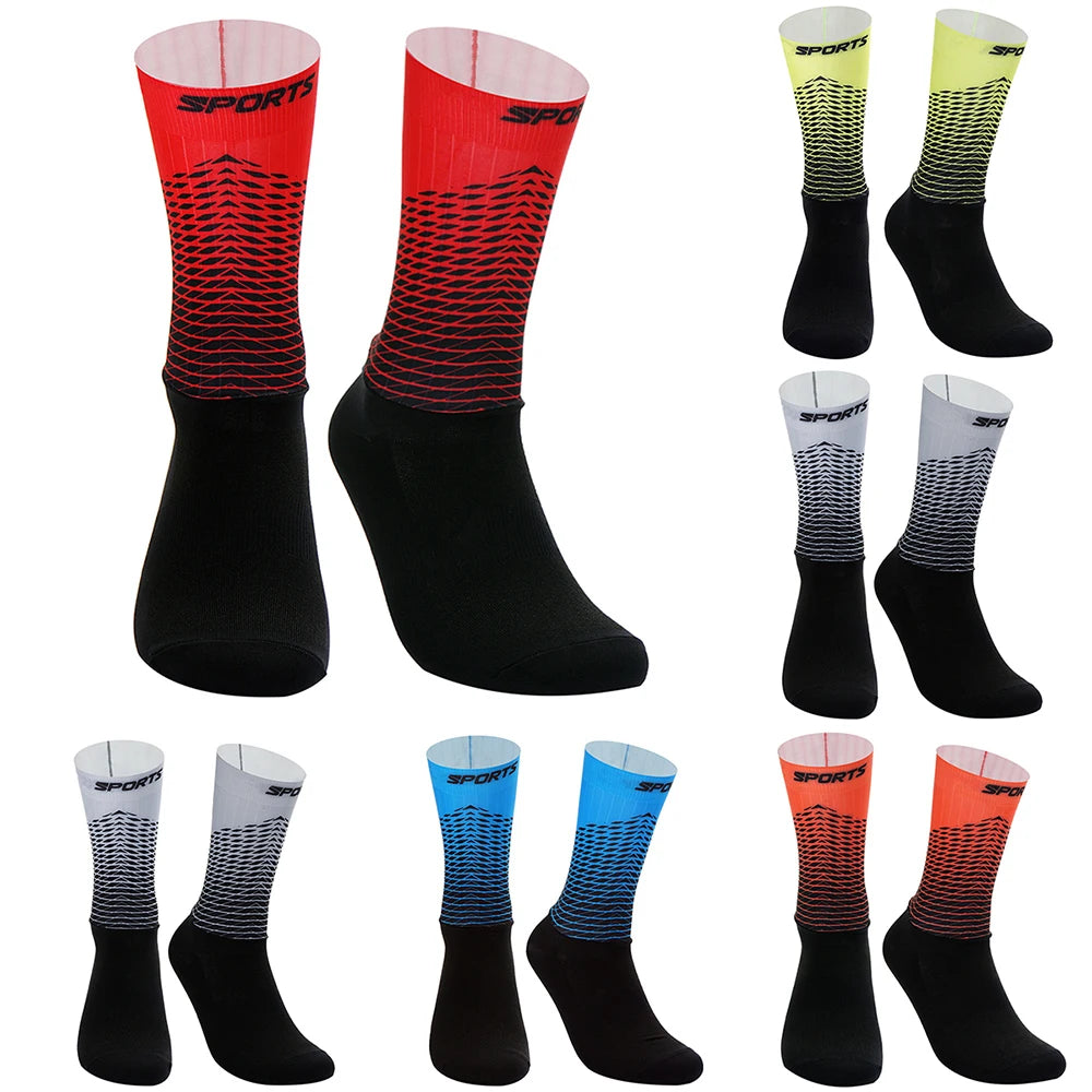 Chaussettes de sport de compression pour hommes et femmes, cyclisme