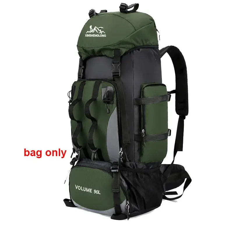 Sac de sport 90L étanche, résistant et imperméable, grande capacité pour randonnée, trekking et camping SportMix