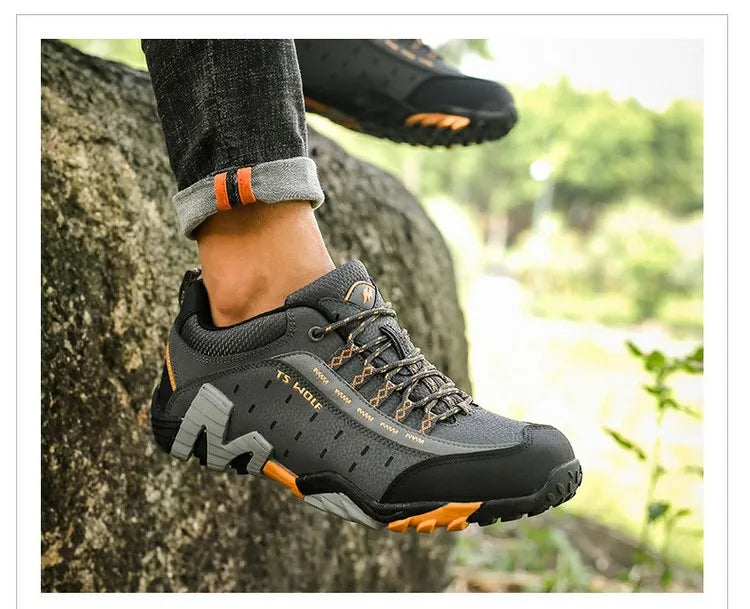 Chaussures de randonnée unisexes premium en cuir – robustes, confortables et durables