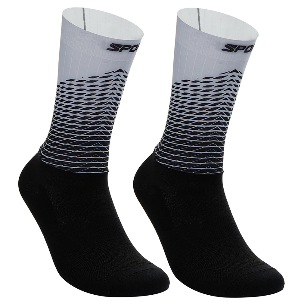 Chaussettes de sport de compression pour hommes et femmes, cyclisme