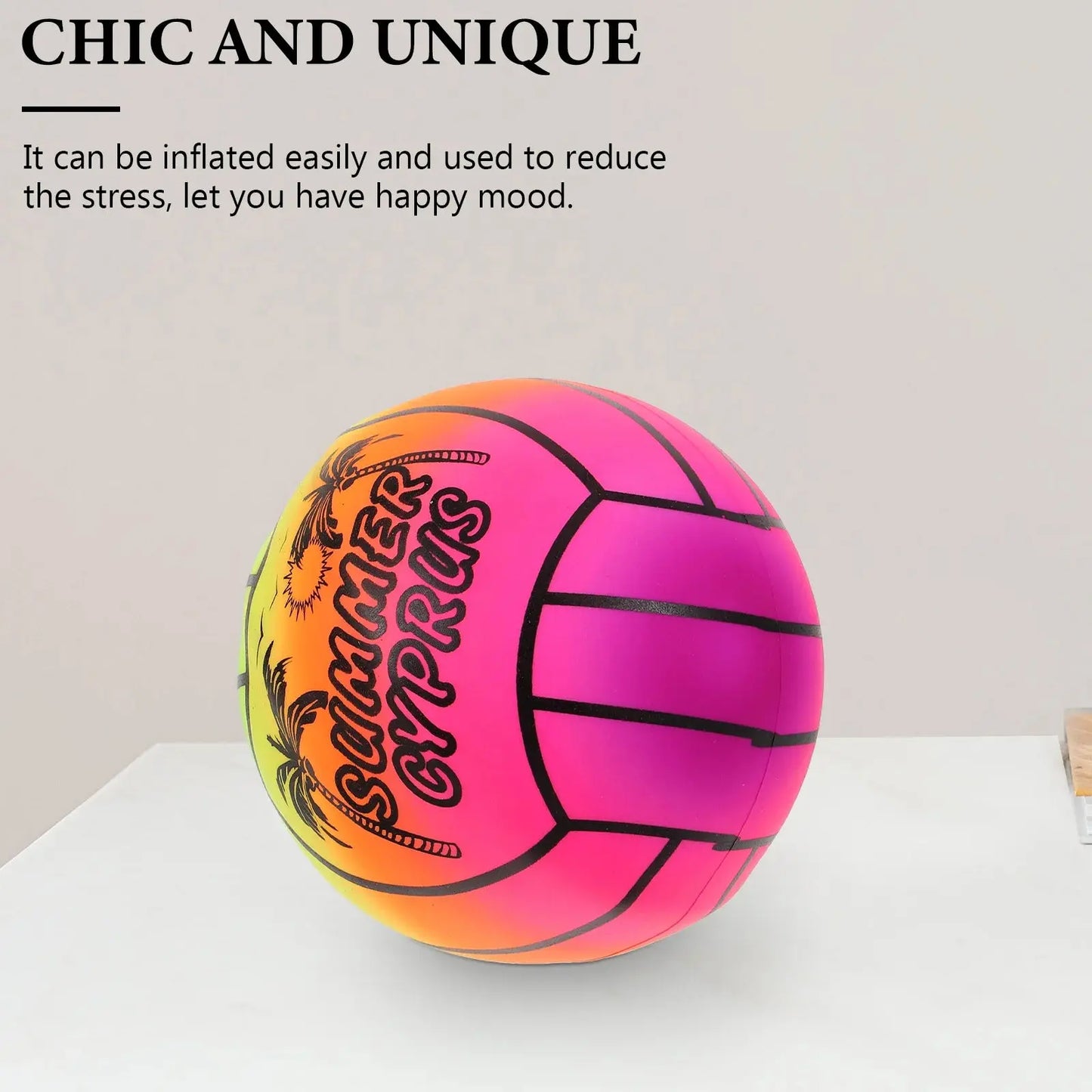 Ballon de volley-ball en PVC pour enfants, adultes, jouet de plage gonflable épais, équipement de sport intérieur et extérieur