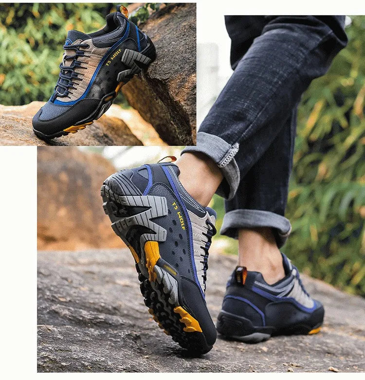 Chaussures de randonnée unisexes premium en cuir – robustes, confortables et durables