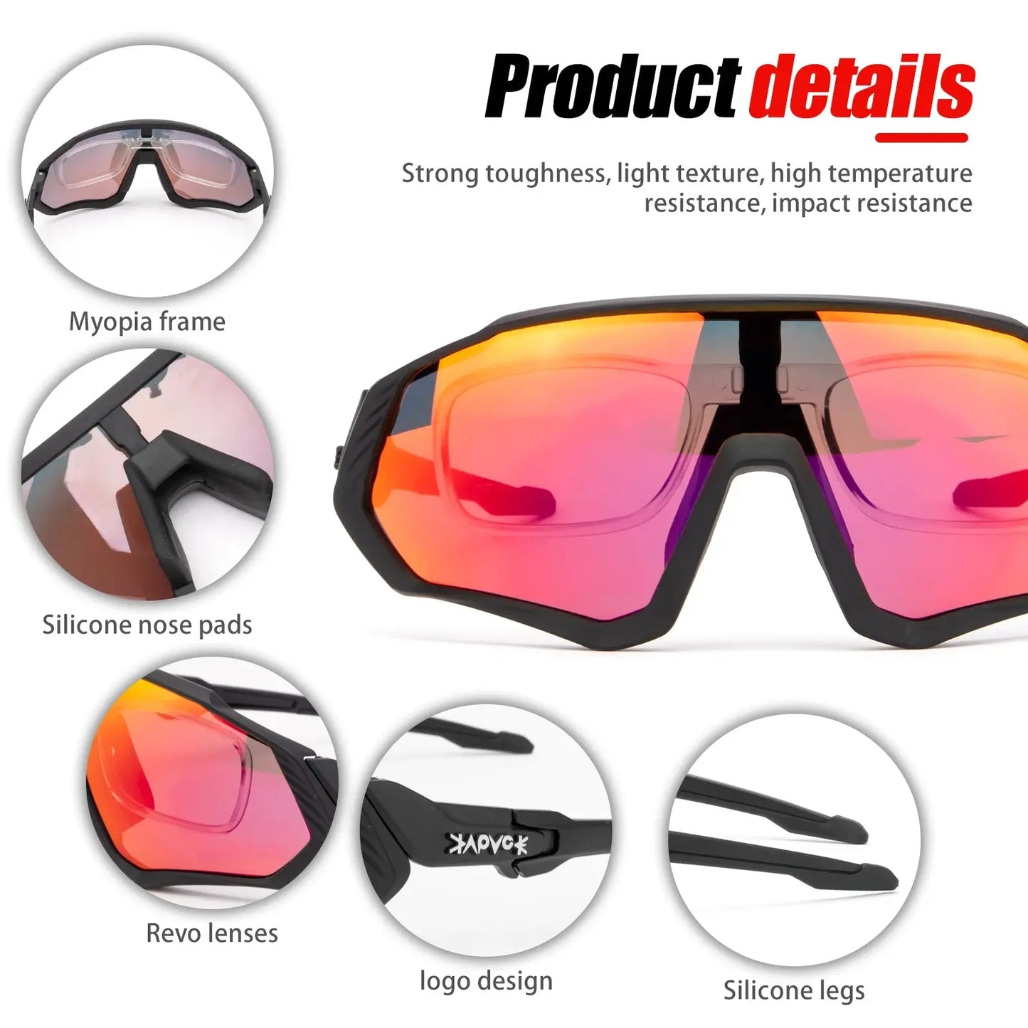 Lunettes de soleil de sport de cyclisme, randonnée SportMix