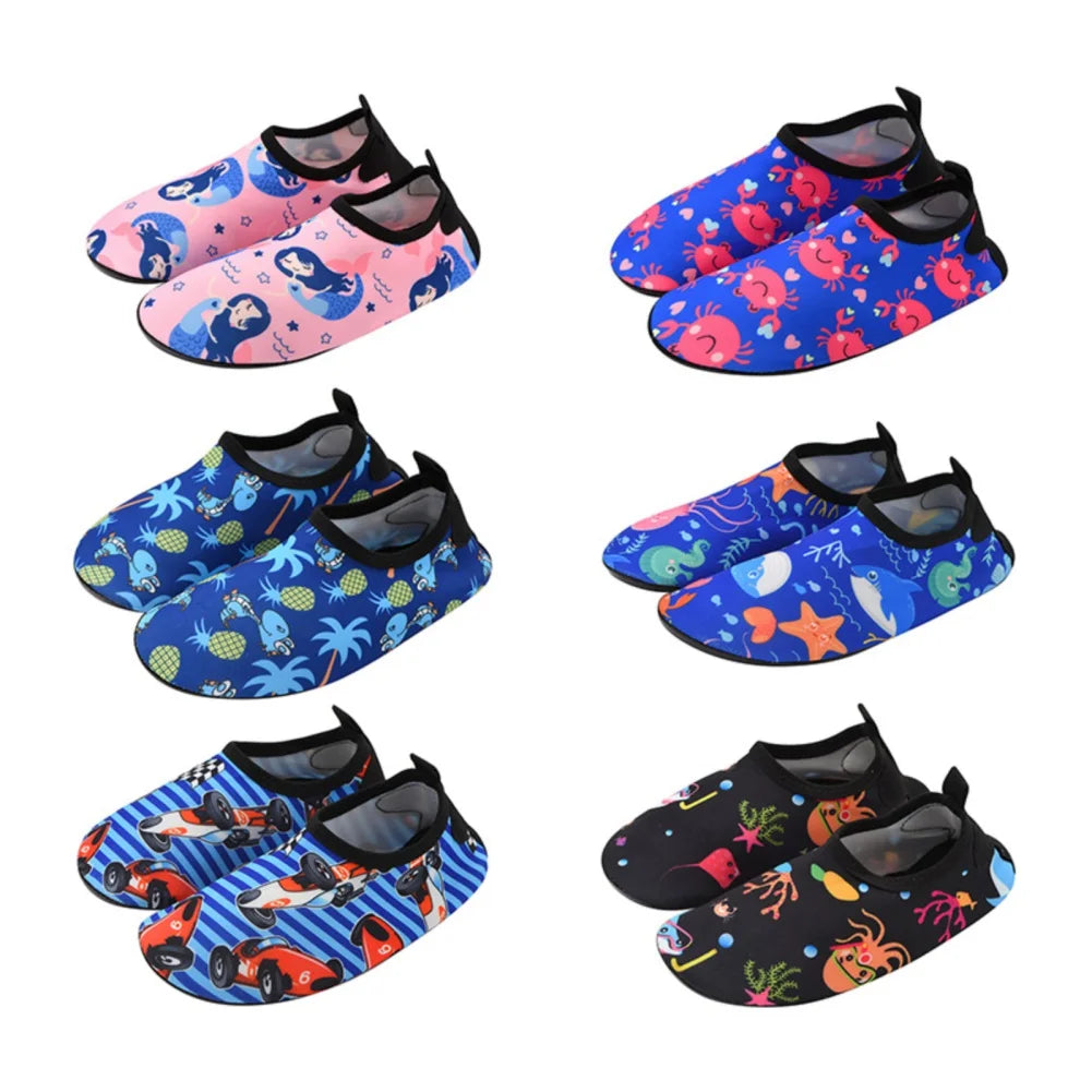 Chaussures de plage pour enfants, sandales d'été pour enfants, de natation pour garçons et filles, pantoufles de sol souples, chaussures de plongée en apnée