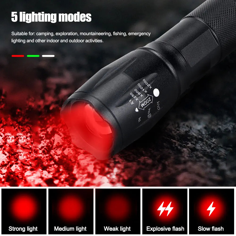 Mini lampe – idéale activités outdoor – Multi modes et étanche ip65