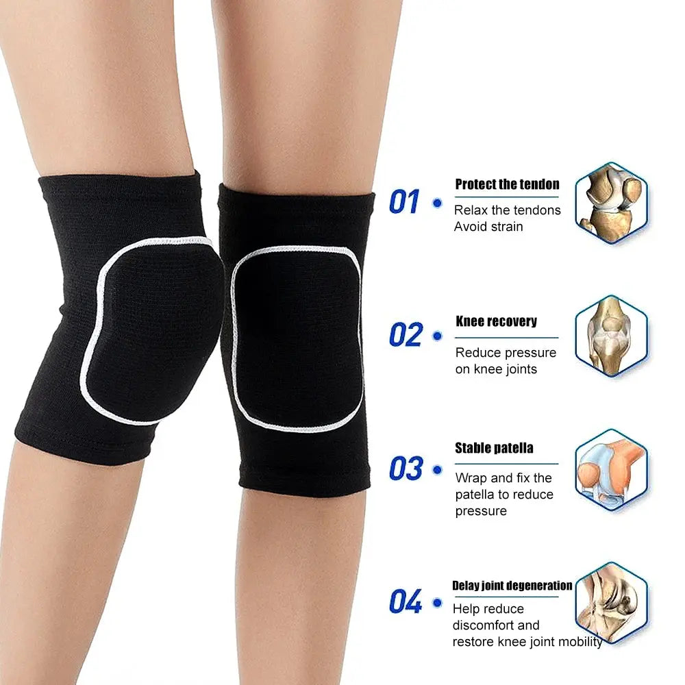Genouillères de sport pour hommes, femmes et enfants, protection, 1 paire SportMix