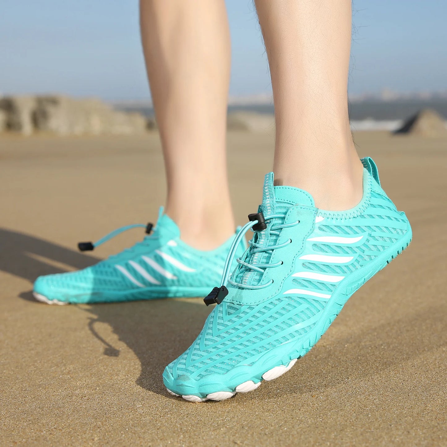 Chaussures d'eau à semelle en caoutchouc pour hommes et femmes, chaussures de plage, séchage rapide, sports de plein air, natation, escalade, fitness, loisirs