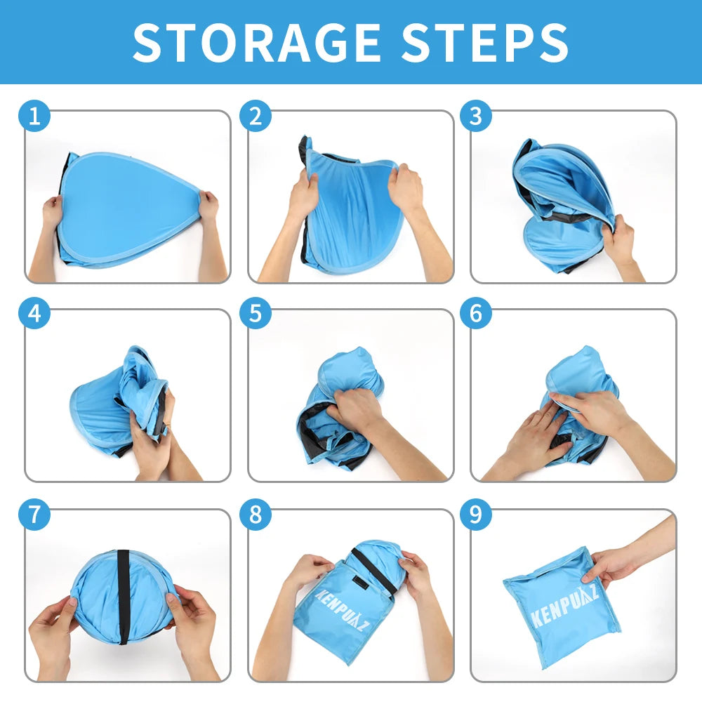 Pare-soleil portable, pliable – protection rapide pour activité extérieure, pique-nique, plage