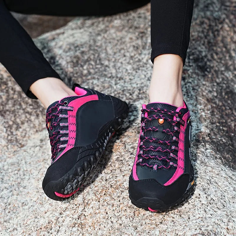 Chaussures de randonnée unisexes premium en cuir – robustes, confortables et durables