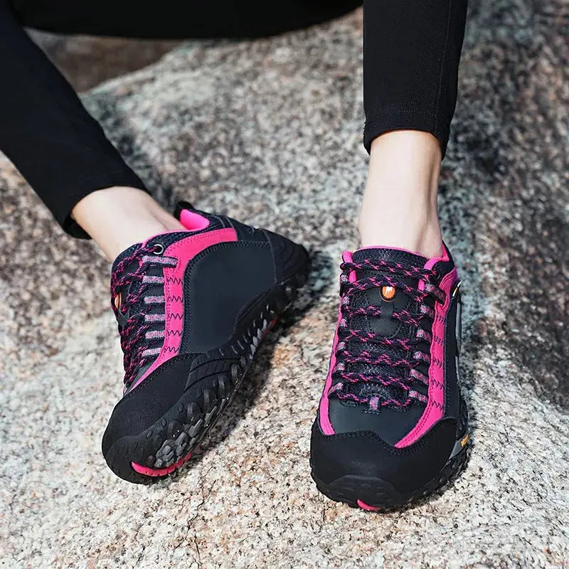 Chaussures de randonnée unisexes premium en cuir – robustes, confortables et durables SportMix