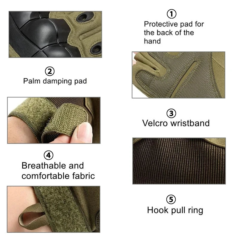 Gants de protection pour moto pour hommes, Cyclisme