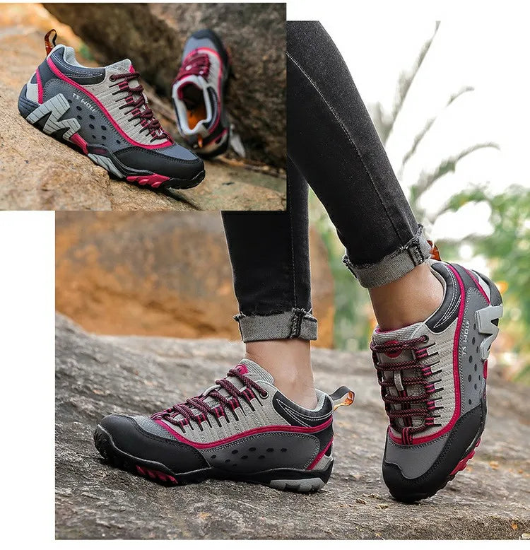 Chaussures de randonnée unisexes premium en cuir – robustes, confortables et durables