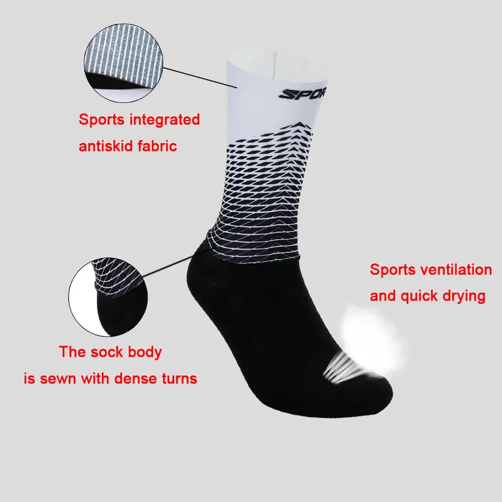 Chaussettes de sport de compression pour hommes et femmes, cyclisme SportMix