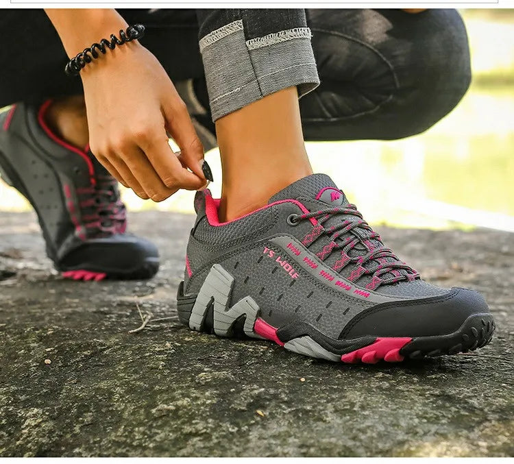 Chaussures de randonnée unisexes premium en cuir – robustes, confortables et durables