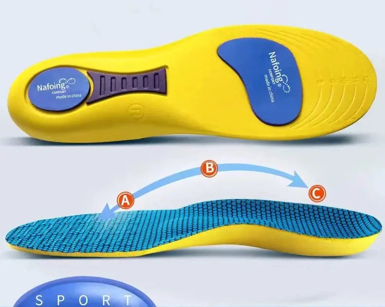 Semelles de chaussure, absorption des chocs, chaussures de course, coussinets
