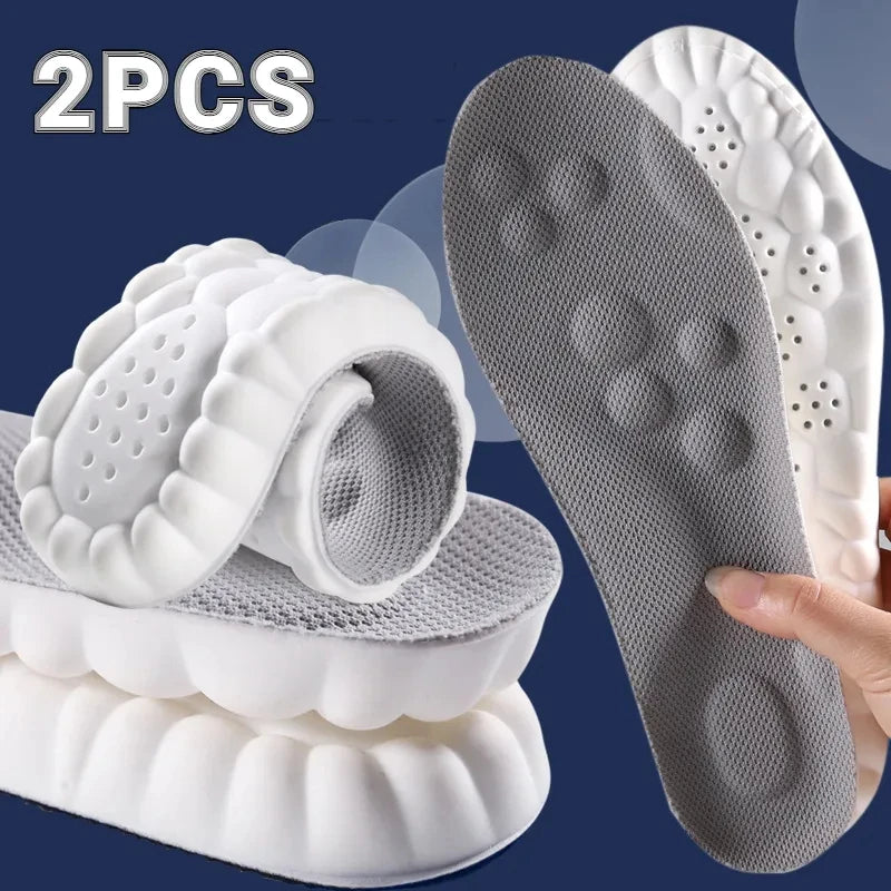Semelles intérieures de massage 4D pour chaussures de sport, semelle intérieure pour pieds, course