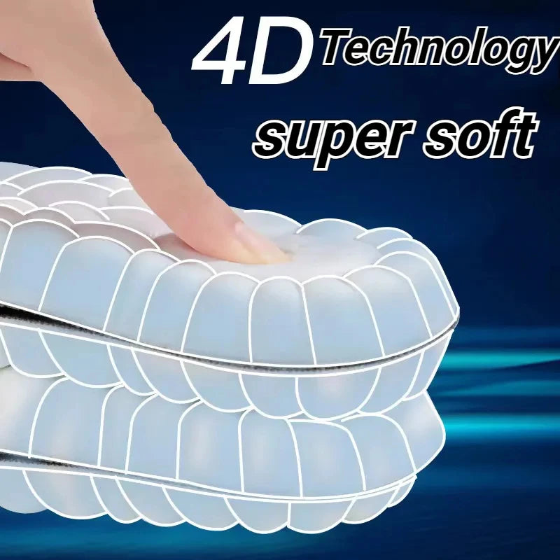 Semelles intérieures de massage 4D pour chaussures de sport, semelle intérieure pour pieds, course