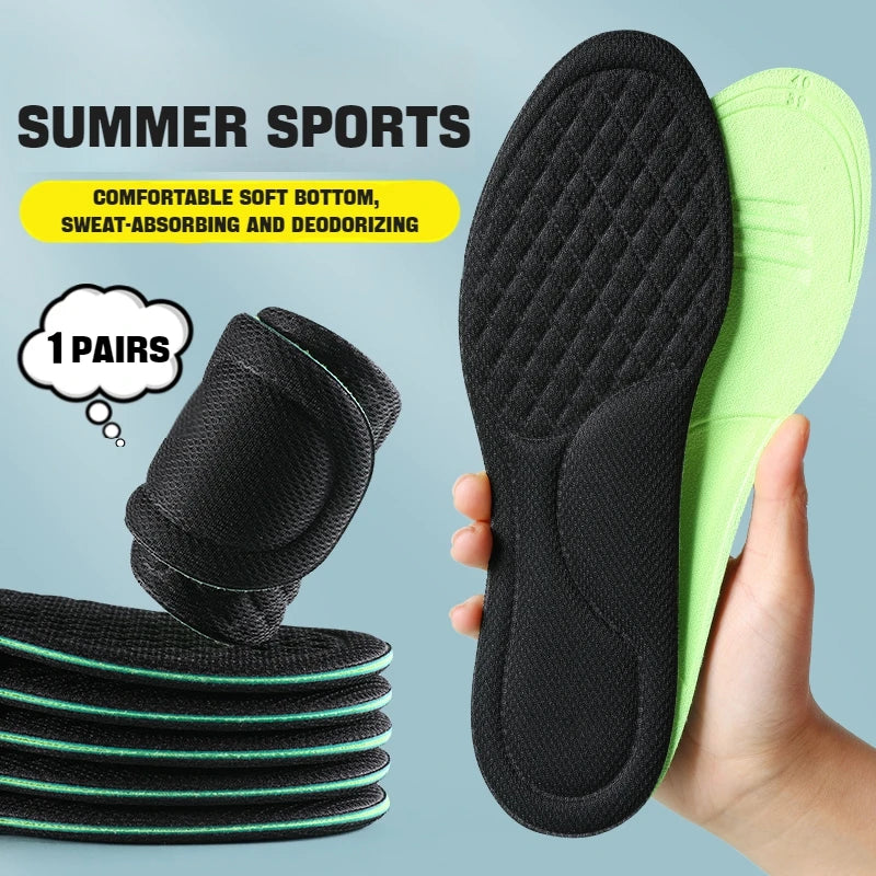 Semelles intérieures de massage 4D pour chaussures de sport, semelle intérieure pour pieds, course