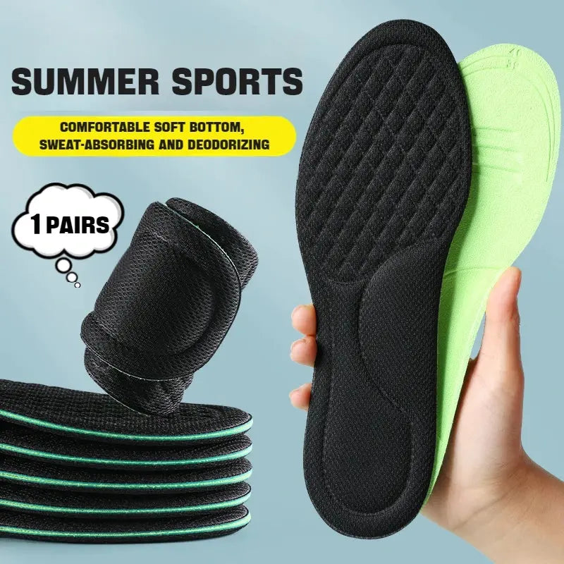 Semelles intérieures de massage 4D pour chaussures de sport, semelle intérieure pour pieds, course