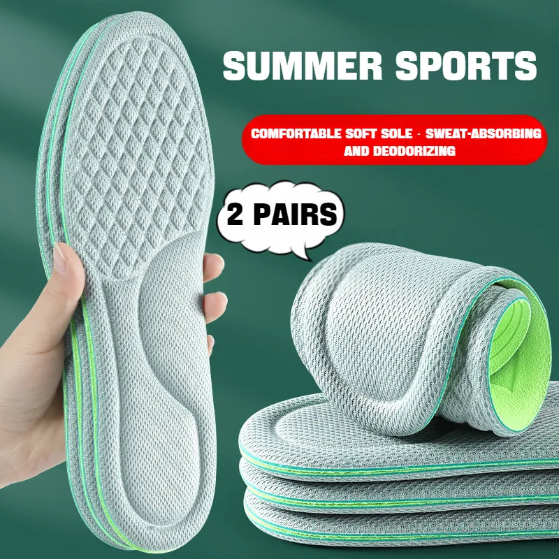 Semelles intérieures de massage 4D pour chaussures de sport, semelle intérieure pour pieds, course
