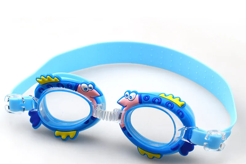 Lunettes de natation anti-buée pour enfants, nouveau, étanche, mignon, dessin animé, miroir, pour apprendre à nager, la ceinture peut être ajustée