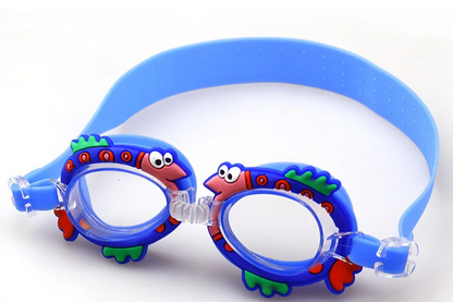 Lunettes de natation anti-buée pour enfants, nouveau, étanche, mignon, dessin animé, miroir, pour apprendre à nager, la ceinture peut être ajustée