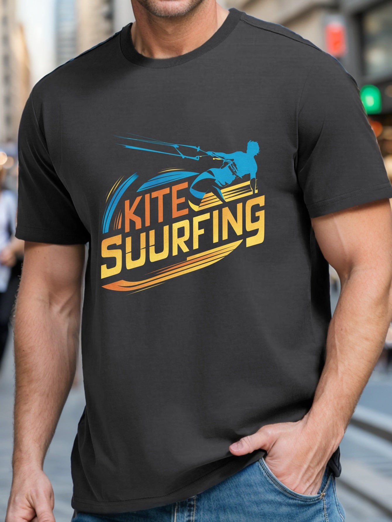 T-shirt pour sport nautique, surf, kitesurf