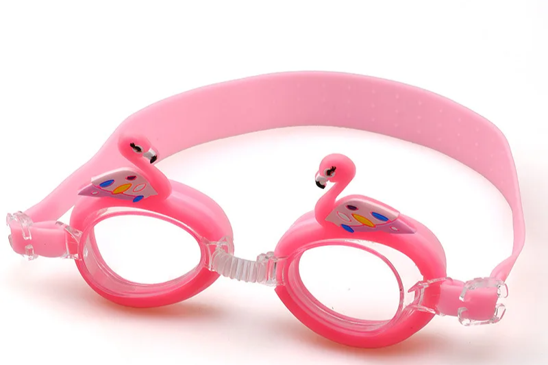 Lunettes de natation anti-buée pour enfants, nouveau, étanche, mignon, dessin animé, miroir, pour apprendre à nager, la ceinture peut être ajustée