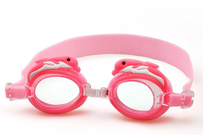 Lunettes de natation anti-buée pour enfants, nouveau, étanche, mignon, dessin animé, miroir, pour apprendre à nager, la ceinture peut être ajustée