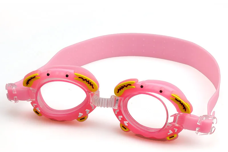 Lunettes de natation anti-buée pour enfants, nouveau, étanche, mignon, dessin animé, miroir, pour apprendre à nager, la ceinture peut être ajustée