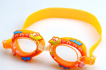 Lunettes de natation anti-buée pour enfants, nouveau, étanche, mignon, dessin animé, miroir, pour apprendre à nager, la ceinture peut être ajustée