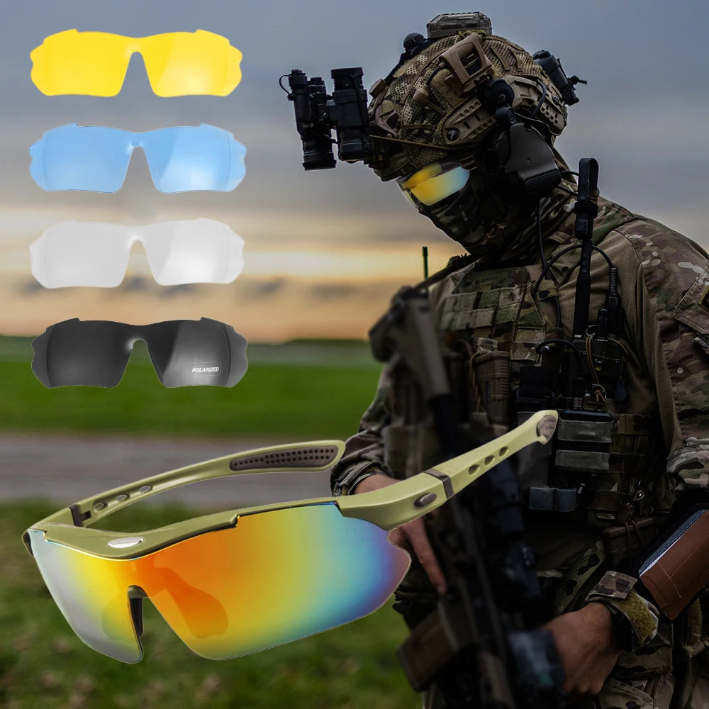 Lunettes polarisées pour hommes, coupe-vent, anti-poussière, de protection de sécurité, sports de plein air