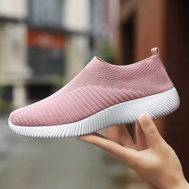 Chaussures pour femmes, baskets de haute qualité, plates à enfiler.