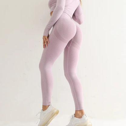  Femme - Leggings de Sport, taille haute, élastique, Yoga, Gym, Jogging, séchage rapide, pantalon Slim Push Up
