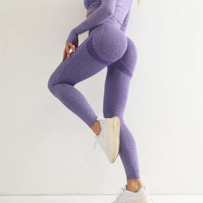  Femme - Leggings de Sport, taille haute, élastique, Yoga, Gym, Jogging, séchage rapide, pantalon Slim Push Up