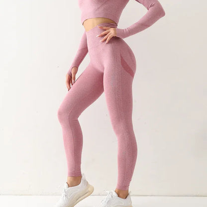  Femme - Leggings de Sport, taille haute, élastique, Yoga, Gym, Jogging, séchage rapide, pantalon Slim Push Up