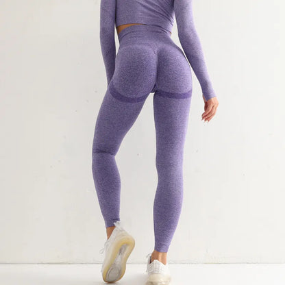  Femme - Leggings de Sport, taille haute, élastique, Yoga, Gym, Jogging, séchage rapide, pantalon Slim Push Up