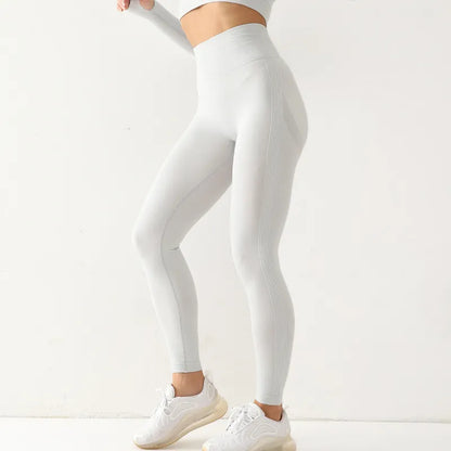  Femme - Leggings de Sport, taille haute, élastique, Yoga, Gym, Jogging, séchage rapide, pantalon Slim Push Up