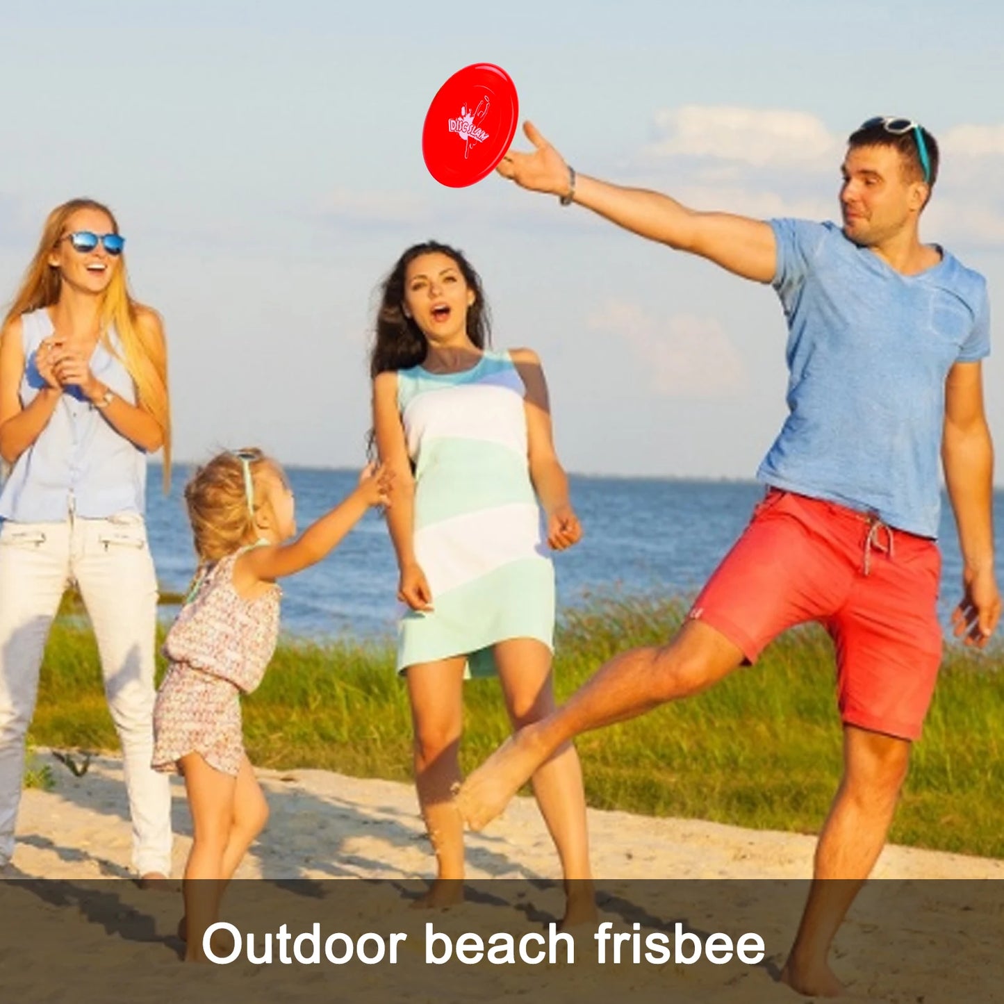 Disque volant, jouet de plage pour enfants et adultes en plein air